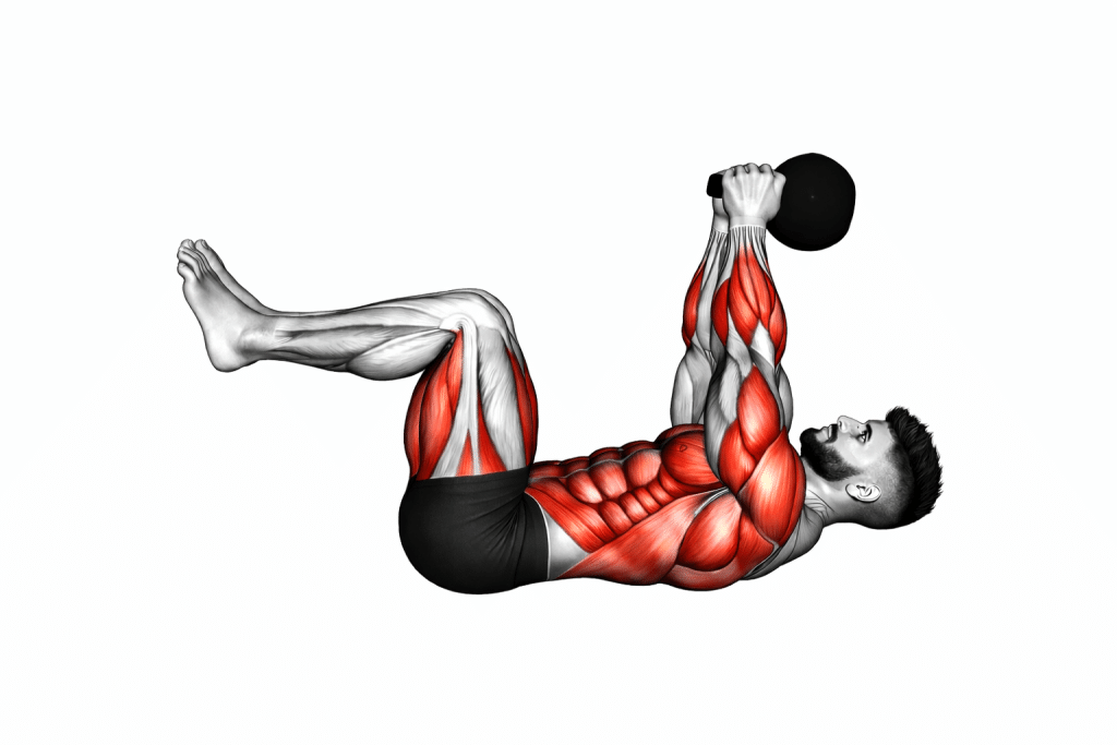 Kettlebell Pullover Dead Bug