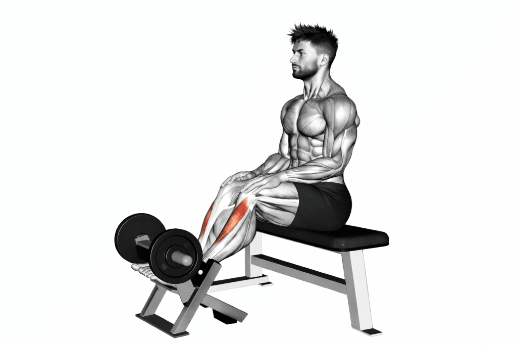 Lever sitting toe raise