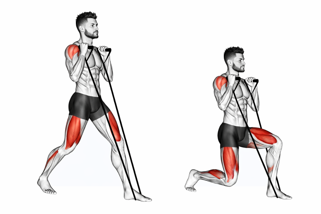 band lunges