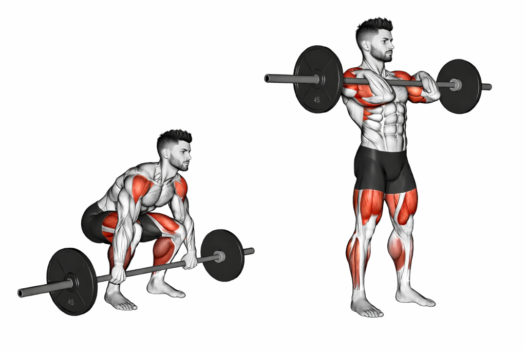 Barbell Clean High Pull
