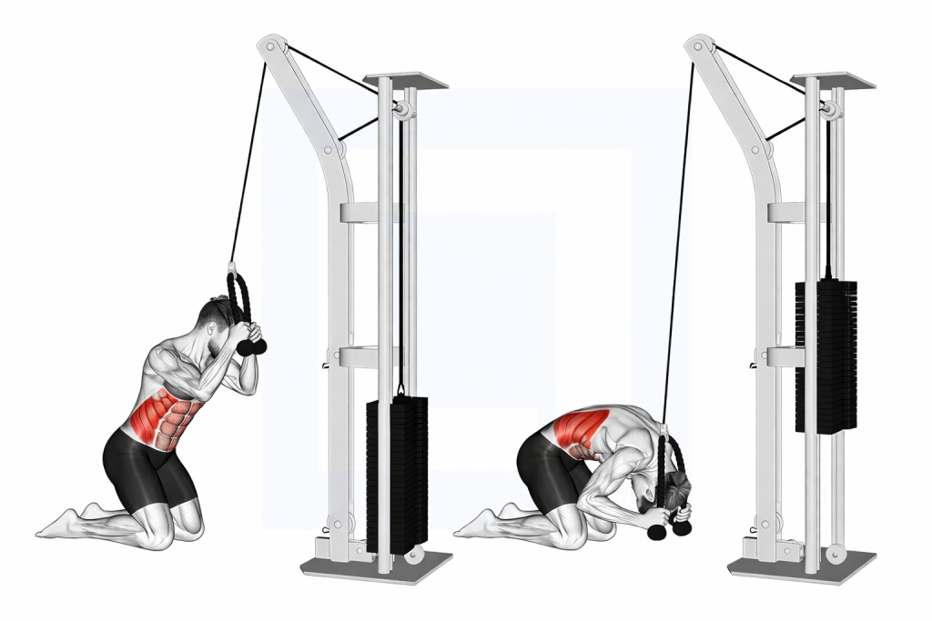 Cable Kneeling Crunch
