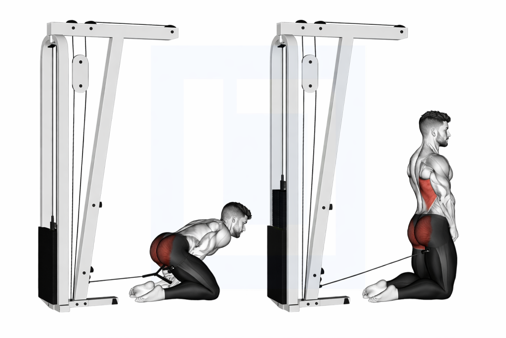 Cable Kneeling Pull Through