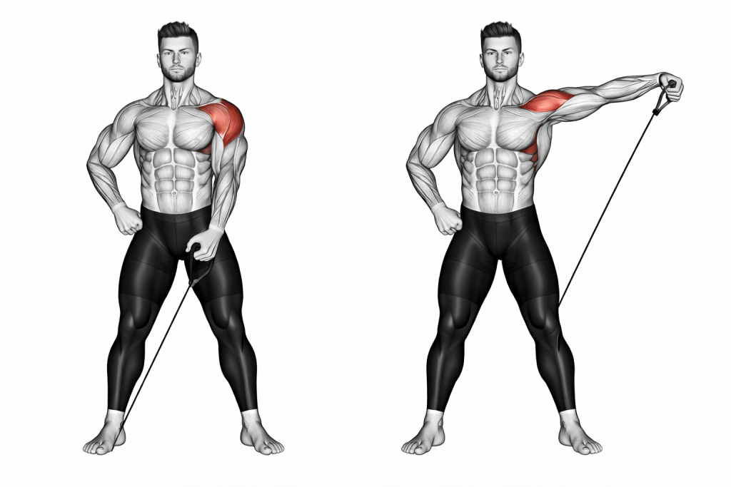 Cable One Arm Lateral Raise