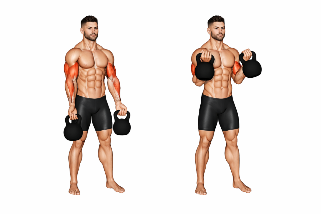 Kettlebell Biceps Curl
