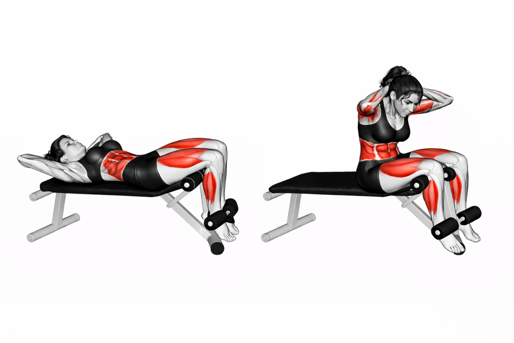 Decline Twisting Sit Up