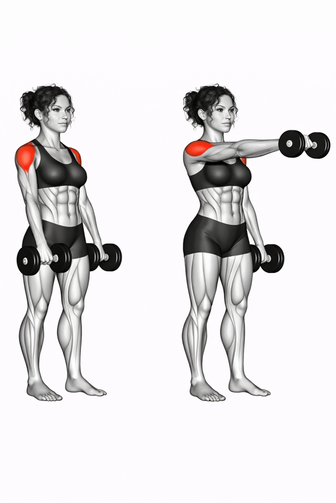Dumbbell Alternate Front Raise