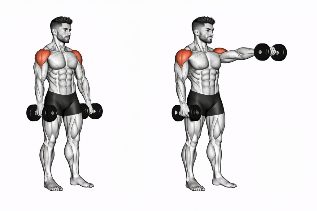 Dumbbell Alternate Lateral Raise
