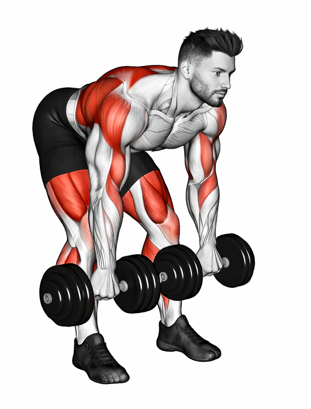 Dumbbell Bent Over Reverse Row