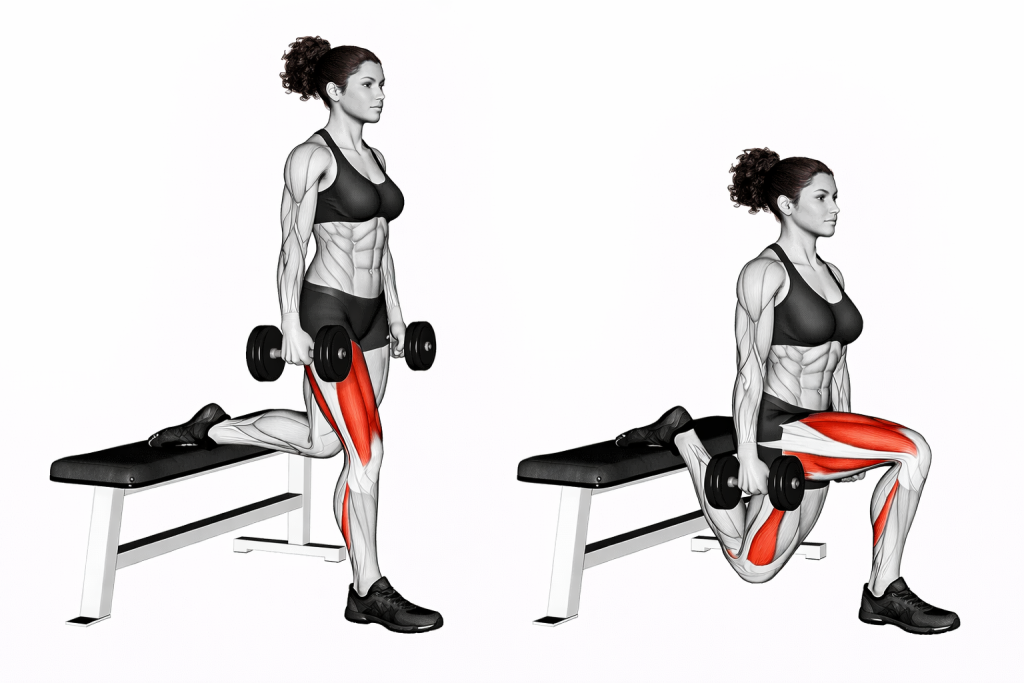 Dumbbell Bulgarian Split Squat
