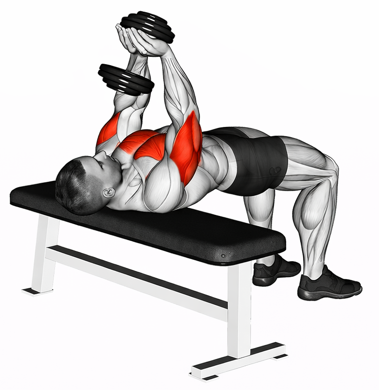 Dumbbell Close Grip Press