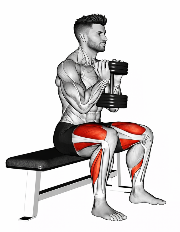Dumbbell Goblet Box Squat