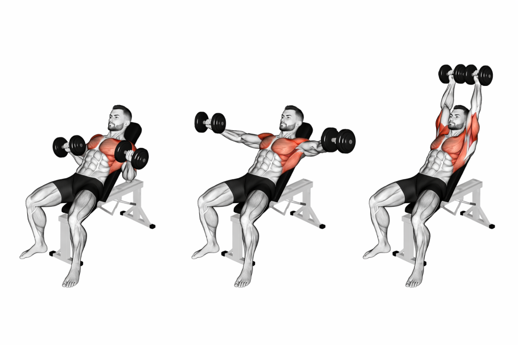 Dumbbell Incline Around the World