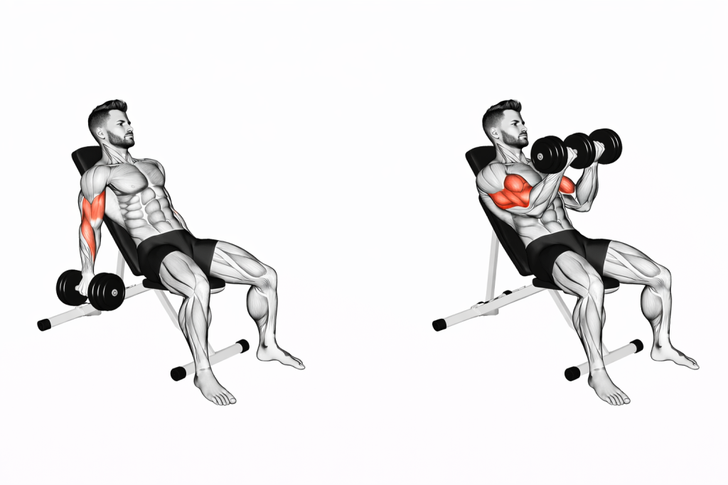 Dumbbell Incline Curl