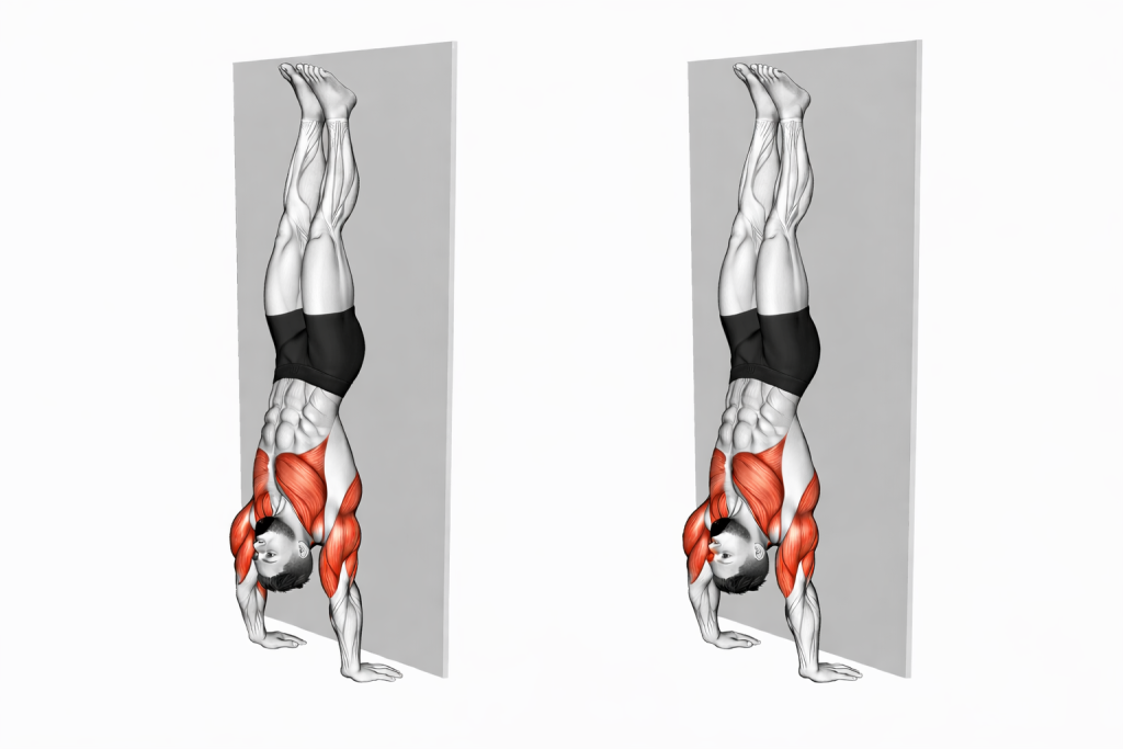 Handstand Hold on Wall