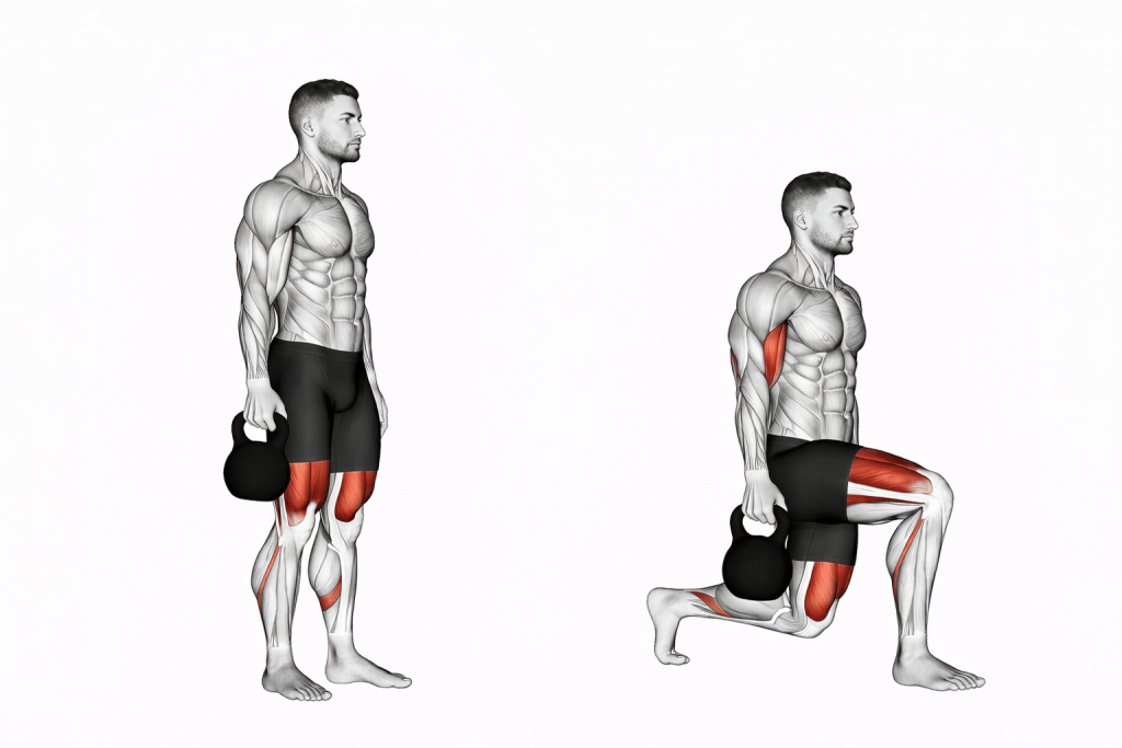 Kettlebell Backward Lunge