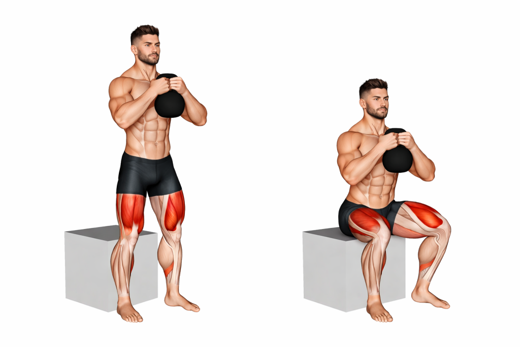 Kettlebell Box Squat