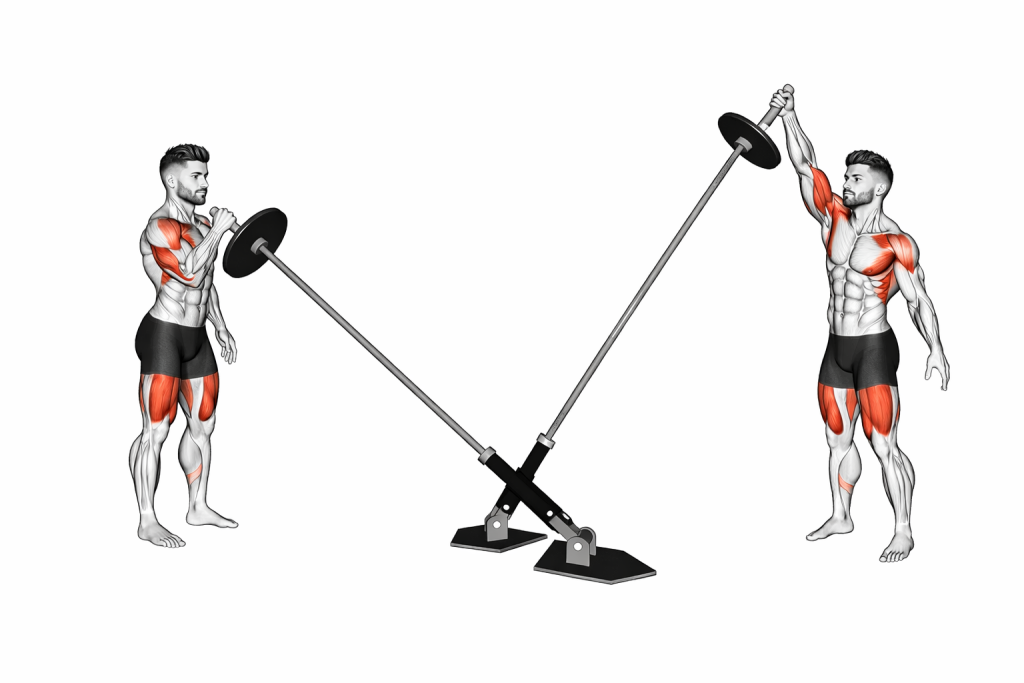 Landmine Single Arm Press