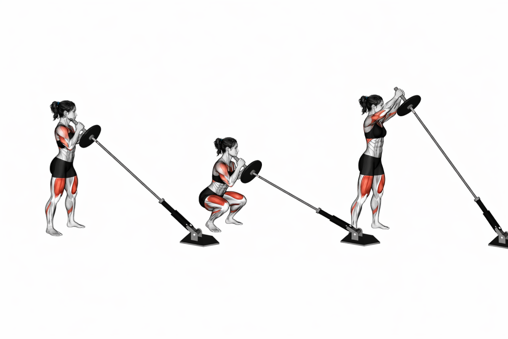 Landmine Squat and Press