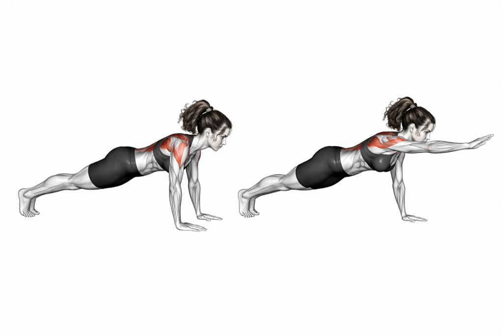 Plank Arm Lifts