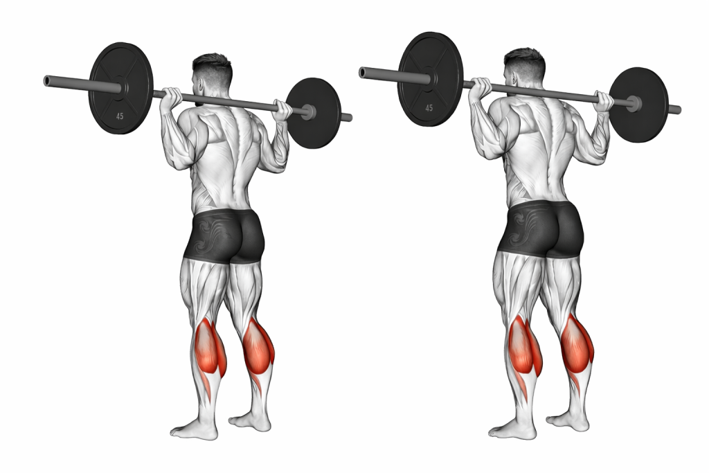 Barbell Floor Calf Raise