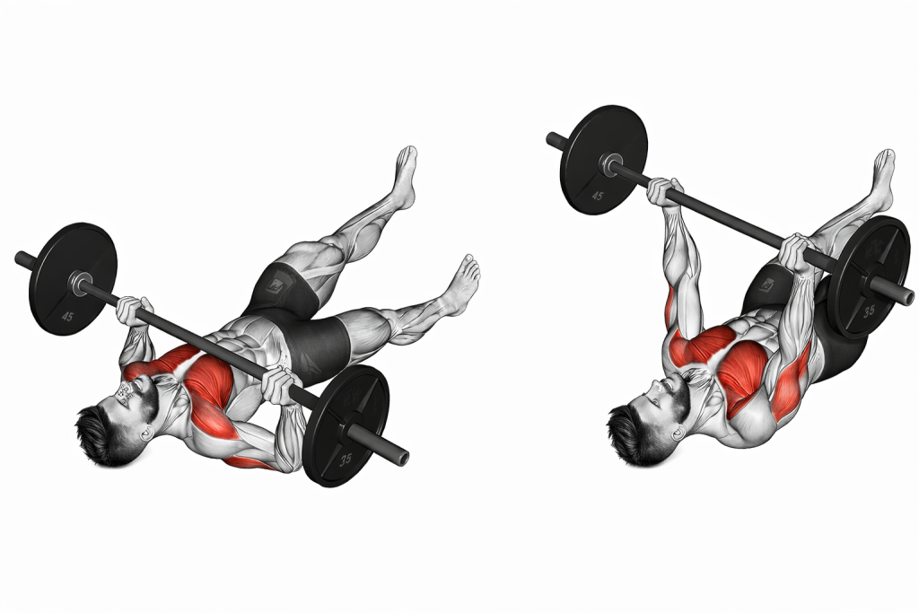 Barbell Floor Chest Press