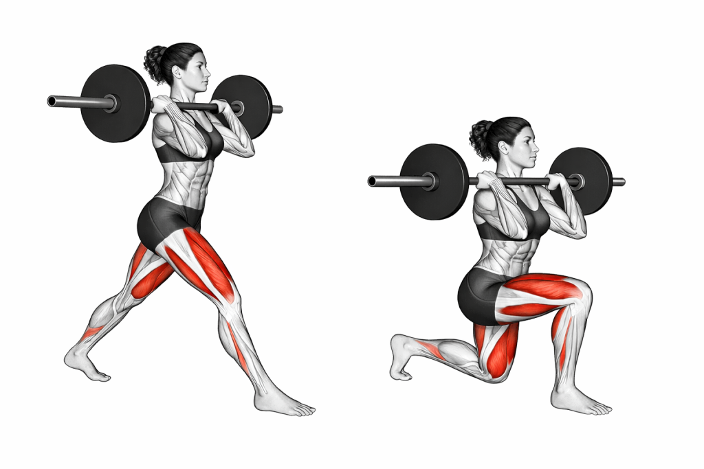 Barbell Front Rack Split Squat