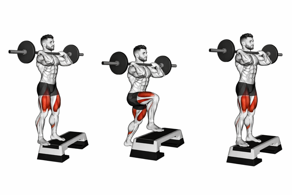 Barbell Front Step Up
