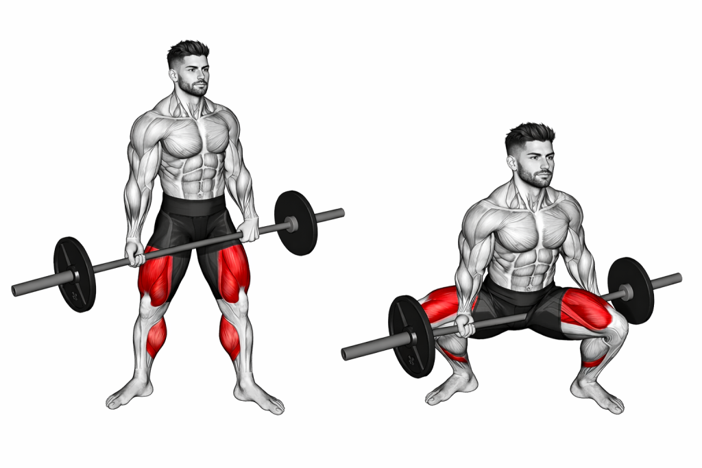 Barbell Jefferson Squat