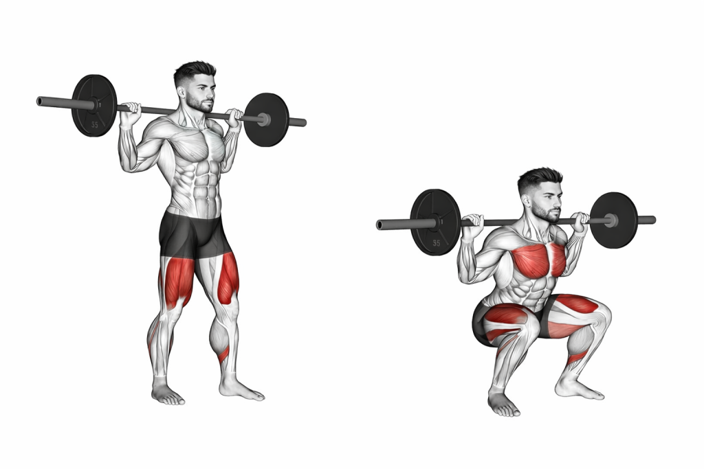 Barbell Low Bar Squat