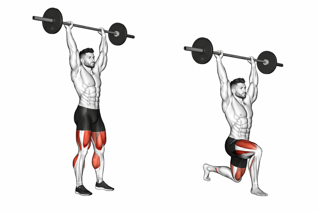 Barbell Overhead Lunge