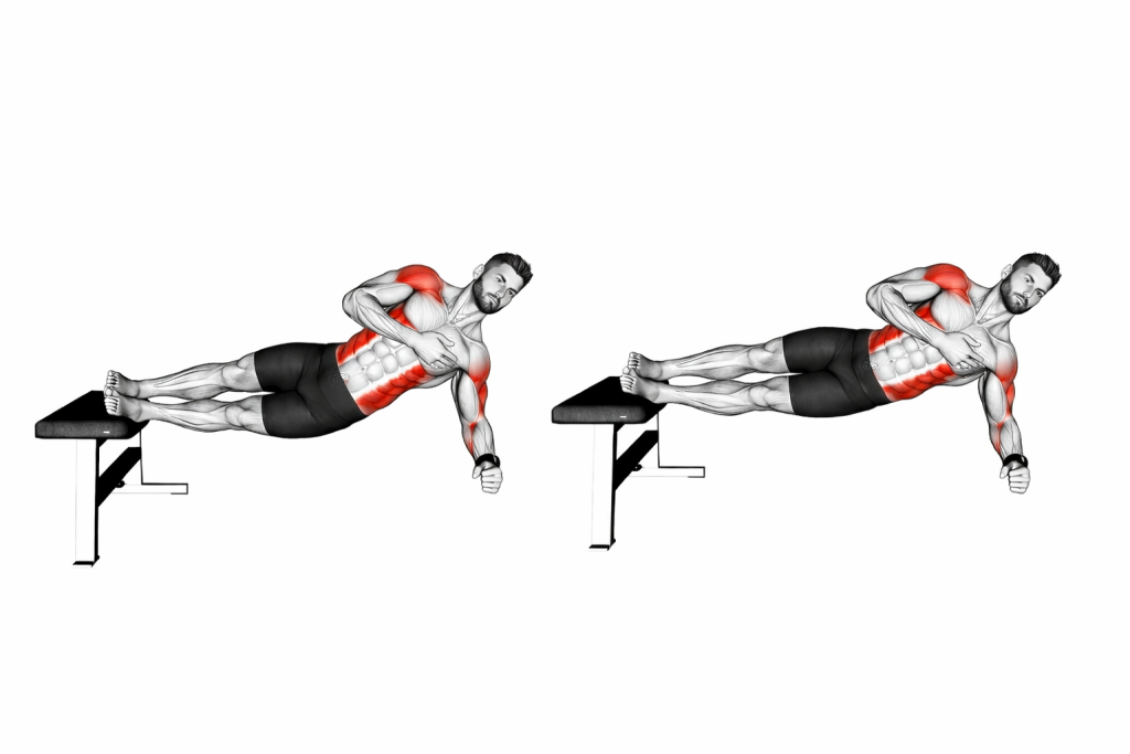 Side Plank Pull