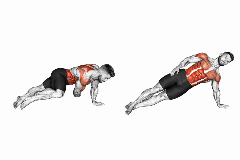 Side Plank Pull_