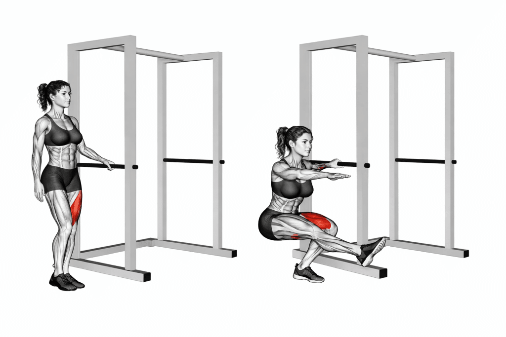 Single Leg Squat With Support