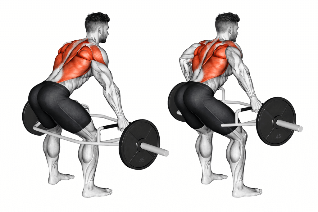 Trap Bar Bent Over Row