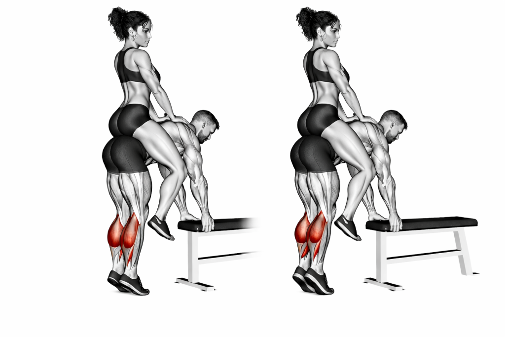 Weighted Donkey Calf Raise